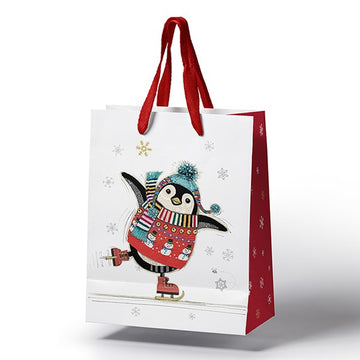 Xmas Bug Art Gift Bag Penguin