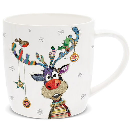 Xmas Bug Art Mug Rudolph