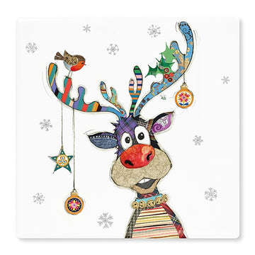 Xmas Bug Art Coaster Rudolph