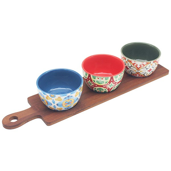 Tuscany Bowls on Tray Set of 3