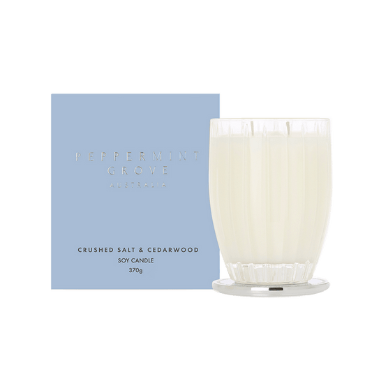 Crushed Salt & Cedarwood Soy Candle - RUTHERFORD & Co