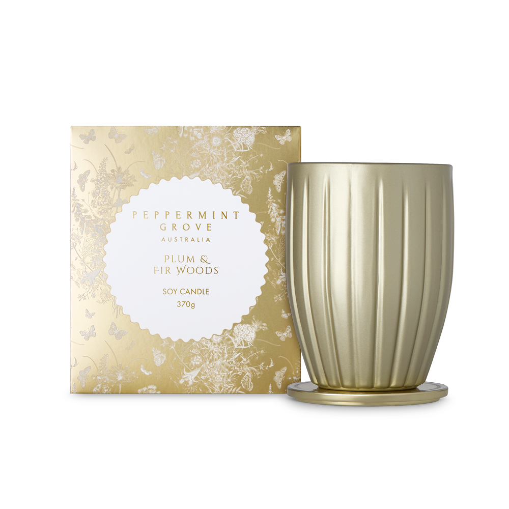 Plum & Fir Woods Soy Candle 370g