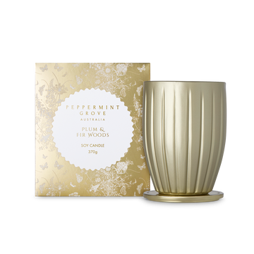 Plum & Fir Woods Soy Candle 370g