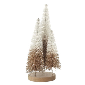 GOLD & WHITE BRUSH TREE GROUP DEC