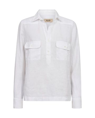 MMEnna Linen Pocket Blouse