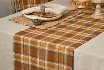 Moorland plaid runner