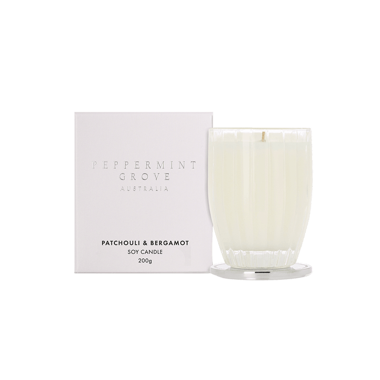 Patchouli & Bergamot Soy Candle - RUTHERFORD & Co