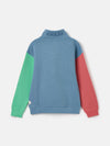 Alistair Blue Boys' Quarter Zip Sweatshirt