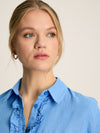 Selene Blue 100% Linen Shirt