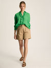 Selene Green 100% Linen Shirt