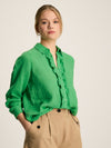 Selene Green 100% Linen Shirt