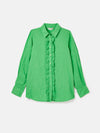 Selene Green 100% Linen Shirt