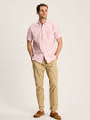 Oxford Pink Classic Fit Short Sleeve Shirt