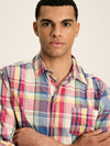 Madras Blue/Pink Long Sleeve Cotton Check Shirt