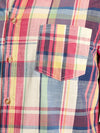 Madras Blue/Pink Long Sleeve Cotton Check Shirt