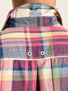 Madras Blue/Pink Long Sleeve Cotton Check Shirt