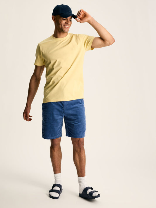 Denton Yellow Plain Jersey Crew Neck T-Shirt