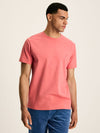 Denton Pink Plain Jersey Crew Neck T-Shirt