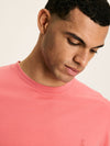 Denton Pink Plain Jersey Crew Neck T-Shirt