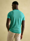 Boathouse Green Stripe Jersey Crew Neck T-Shirt