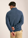 Richmond Navy Lambswool Quarter Zip Knitted Jumper