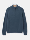 Richmond Navy Lambswool Quarter Zip Knitted Jumper