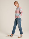 New Harbour Red Blue Stripe Relaxed Fit Jersey Top