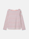 New Harbour Red Blue Stripe Relaxed Fit Jersey Top