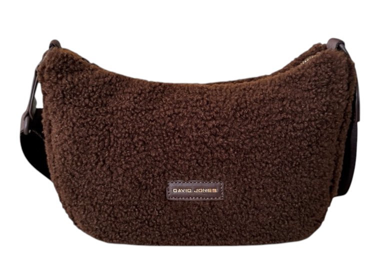 David Jones Faux Fur Sling - Hot Chocolate