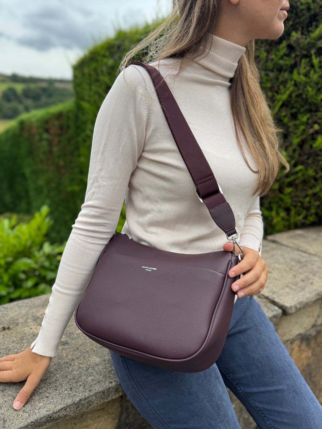 David Jones Simple Shoulder - Dk Bordeaux
