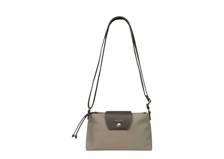 David Jones Small Tab Over Shoulder - Warm Mink