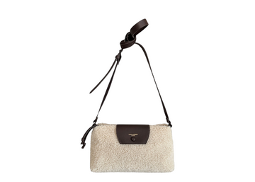 David Jones Faux Fur Tab Over Shoulder - Almond Milk