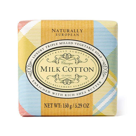 Naturally European Milk Cotton Soap Bar 150g