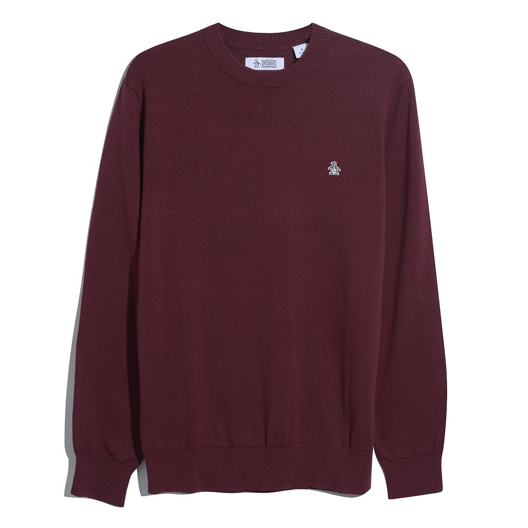 Cotton Crew Neck Sweater In Port Royale