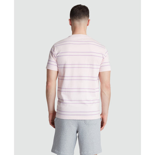Multi Stripe T-Shirt In Parfait Pink