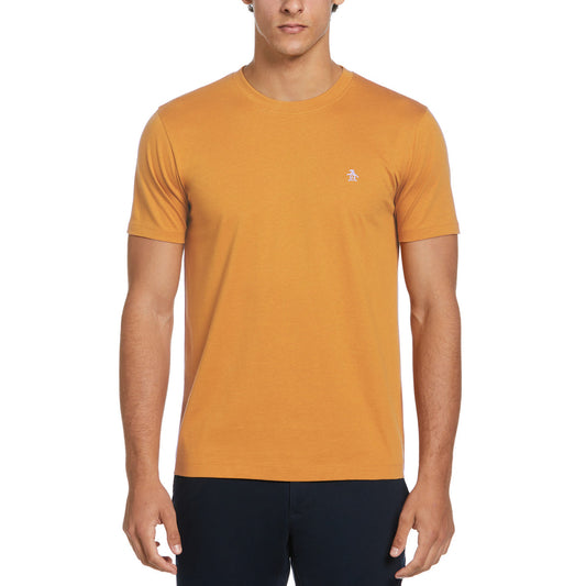 Pin Point Embroidered Pete T-Shirt In Butterscotch