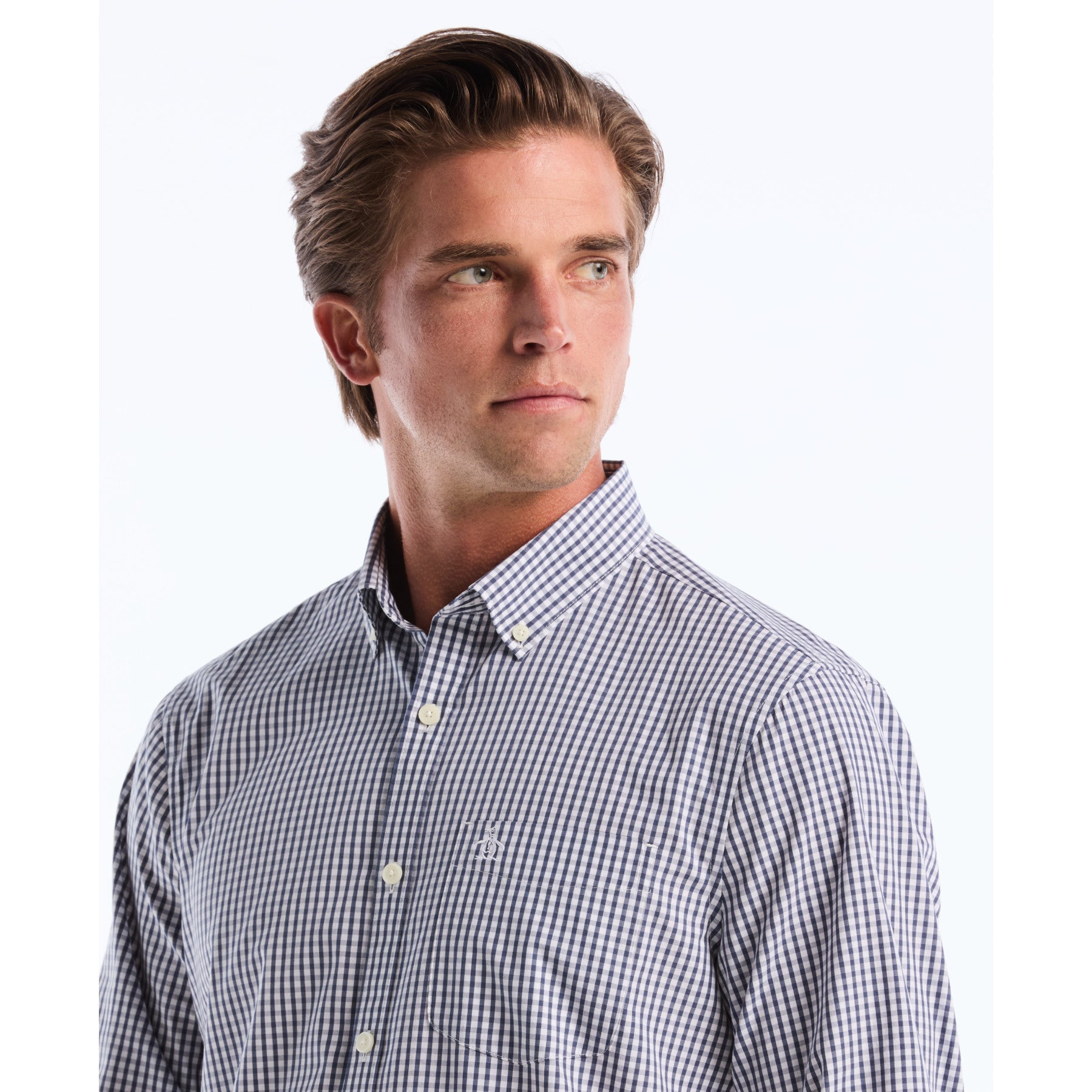 Gingham Shirt In Sargasso Sea