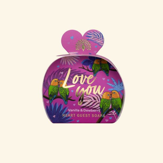 Occasions Love You Heart Guest Soaps - Vanilla and Dewberry
