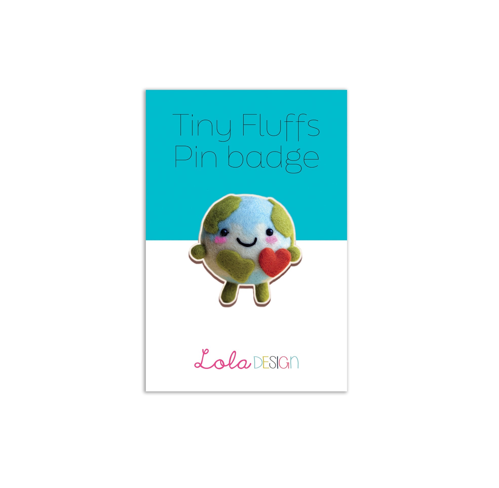 Love the Earth Pin Badge by Lola Design Ltd