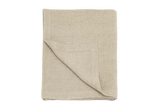 Pure linen tablecloth natural (150x250cm) - RUTHERFORD & Co