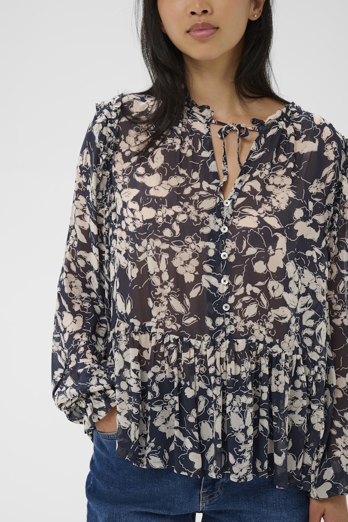 Part Two Alfrida Blouse - After Midnight Art Flower
