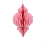 Pink Honeycomb Ogee Paper Decoration (30cm)