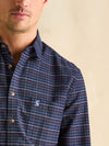 Oxford Navy Check Long Sleeve Classic Fit Shirt