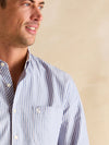 Oxford Blue Stripe Long Sleeve Classic Fit Shirt