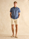 Floral Navy Short Sleeve Classic Fit Shirt