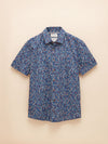 Floral Navy Short Sleeve Classic Fit Shirt