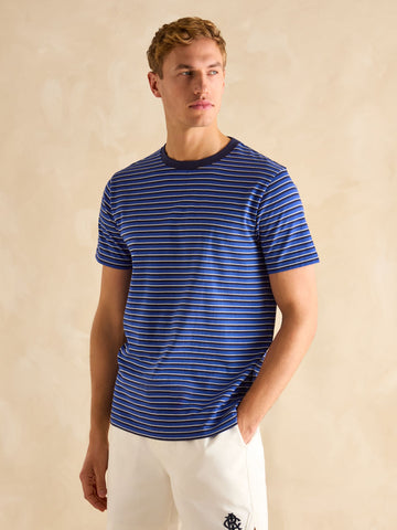 Everyday Blue Stripe Crew Neck T-Shirt