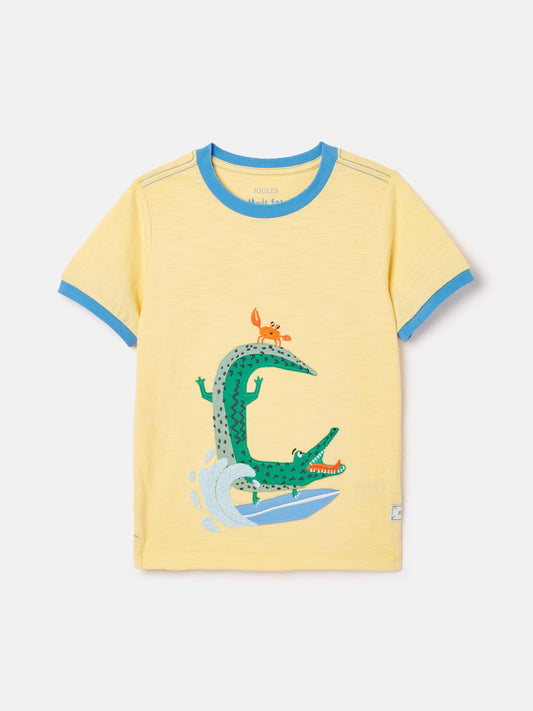 Archie Yellow Crocodile Artwork T-Shirt