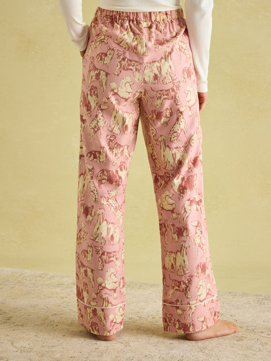 Stella Pink Cotton Pyjama Bottoms