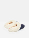 Slippet Luxe Navy Embroided Slippers